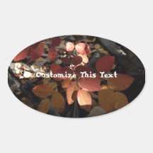 Spotlight Leaves; Customizable Sticker