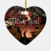 Spotlight Leaves; Thank You Ornament