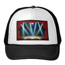 Spotlight theatre stage trucker hat