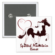 Spotted Mountain Horse Hearts Pins