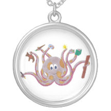 Spotted Octopus Necklace