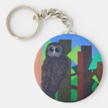 Spotted Owl Key Chain