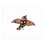 spotted sparrow design post card