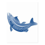 spotted speckled trout fish postcards