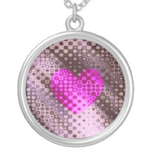 spotty heart pendant
