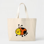 Spotty ladybug canvas bags