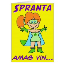 spranta esperanto amas vin greeting card