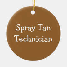 Spray Tan Technician Christmas Ornaments