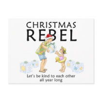 Spread the Christmas Rebel spirit! postcards