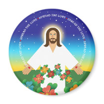 SPREAD THE LOVE FRIDGE MAGNET