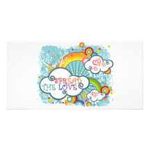 Spread the love personalized photo card