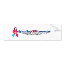 Spreading CHD Awareness Bumper Sticker