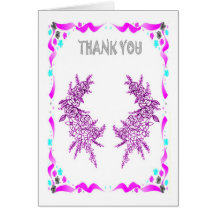 Sprigs of heather greeting card