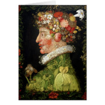 Spring, a series depicting the four seasons greeting card
