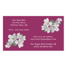 Spring Beauty Wildflower Coordinating Items Business Card Template