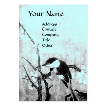 SPRING BIRD ,black blue,grey Business Cards