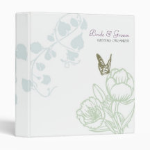 Spring Bliss (Peony) Wedding 3 Ring Binder