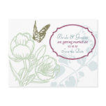 Spring Bliss (Peony) Wedding Save the Date Post Cards