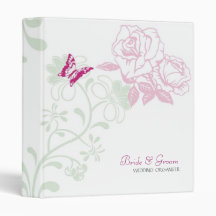 Spring Bliss (Rose) Wedding Vinyl Binder