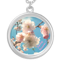 SPRING BLOSSOMS PERSONALIZED NECKLACE
