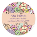 Spring Blossoms Return Address Labels Stickers