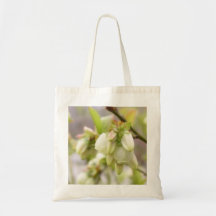 Spring Blueberry Flowers Tote Bag