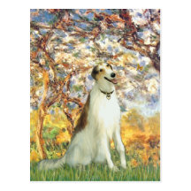 Spring - Borzoi Post Cards