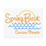 Spring Break Cancun Mexico postcards