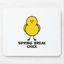 Spring Break Chick Mouse Pad