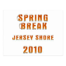 Spring Break Jersey Shore 2010 Post Card