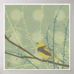 Spring Buds Bird Print
