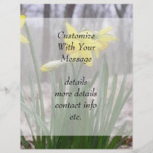 Spring Bulbs - Daffodils Flyer Design