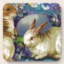 SPRING BUNNIES.jpg Beverage Coaster
