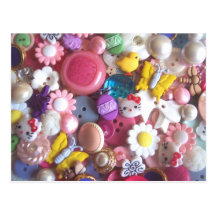 Spring Buttons Postcard