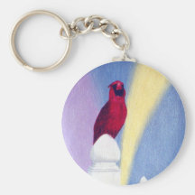Spring Cardinal Keychain