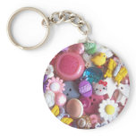 Spring Colored Buttons Keychain