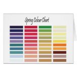 Spring Colour Chart cards