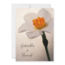 Spring Daffodil Wedding Invitation