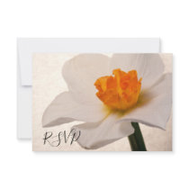 Spring Daffodil Wedding RSVP Response Card