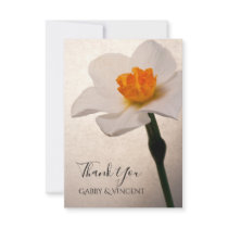 Spring Daffodil Wedding Thank You Notes - Flat Invites