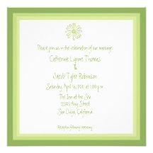 Spring Daisy Wedding Invitation