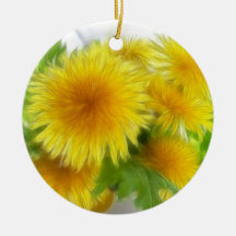 Spring Dandelion Bouquet Christmas Tree Ornaments