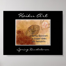 Spring Duststorm Haiku Art Print
