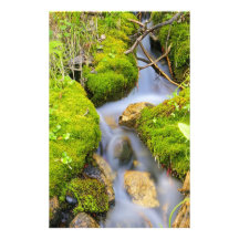 Spring Fed Mountain Stream Personalized Stationery