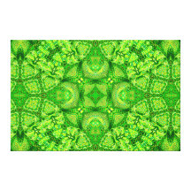 "Spring Fling" Mandala (WebShellSpiral-series) Gallery Wrapped Canvas