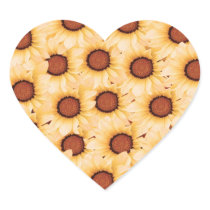 Spring Floral Collection -  Best Wishes to All Heart Sticker