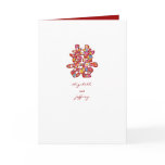 Spring Flower Chinese Wedding Invitation Card