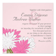Spring Flower Wedding Invite