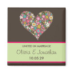 Spring Flowers 2 Heart *01 | Gift Favour Magnet