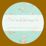 Spring Flowers Bookplate stickers